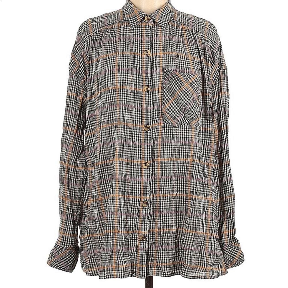 Free People Button Down Top
